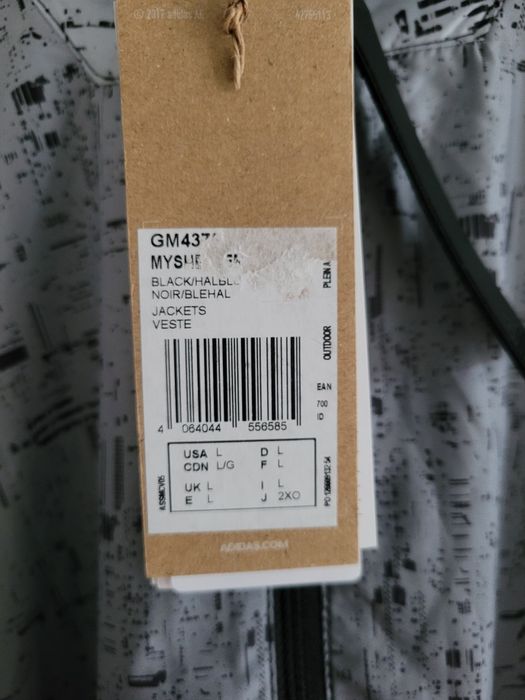 XL adidas MyShelter Parley Wind.rdy męska kurtka Anorak trekingowa