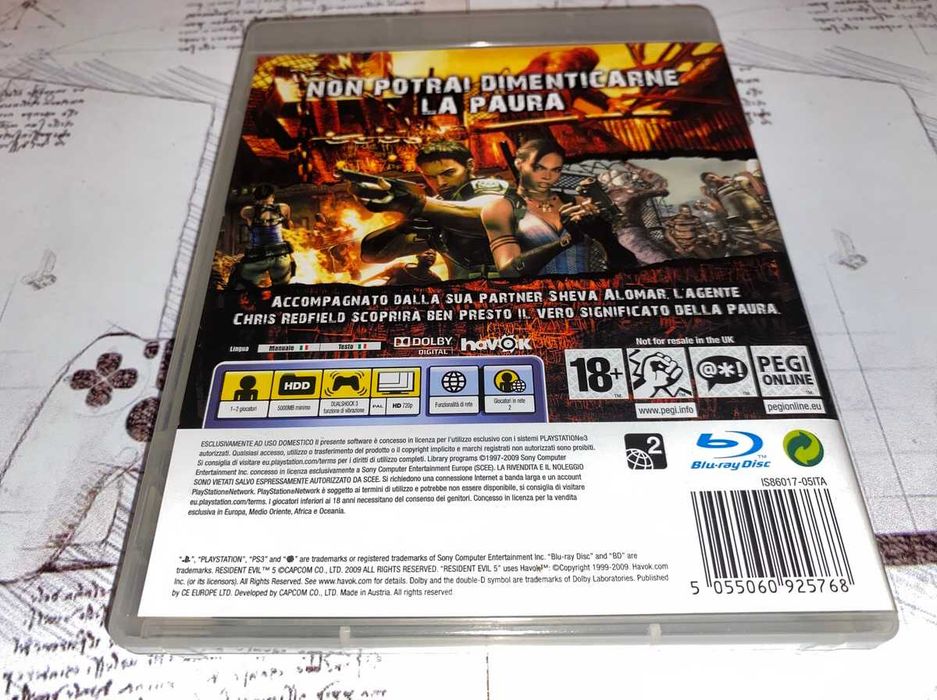 Resident Evil 5 Ps3 bez rys