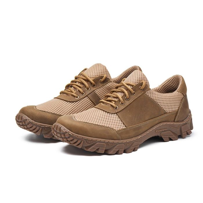Тактичні літні шкіряні кросівки чоловічі тактические летние кроссовки