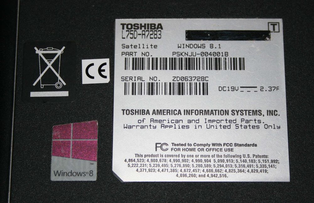 Laptop Toshiba Satellite L75D‑A – 17,3”, SSD, Windows 10 – dobry do filmów i prostych zadań