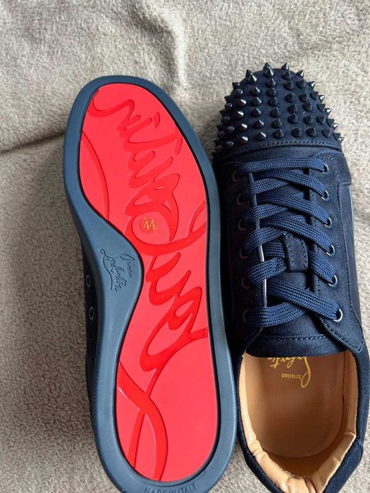 Christian Louboutin Junior Spikes Dark Blue r44 Buty nowe Warszawa