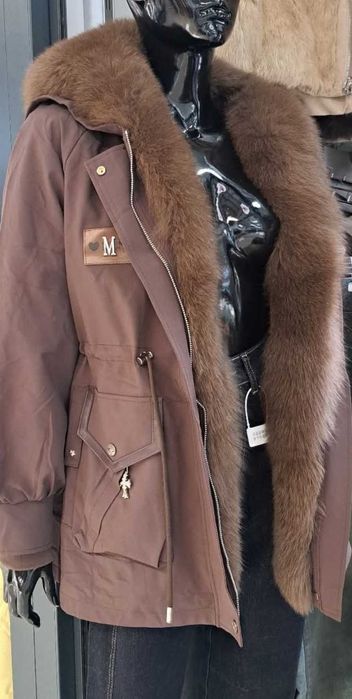 Kurtka zimowa lis parka