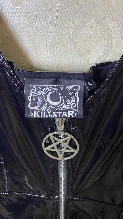 Латексна сукня від KILLSTAR у готичному стилі, костюм на Хелловін, демон, дияволиця