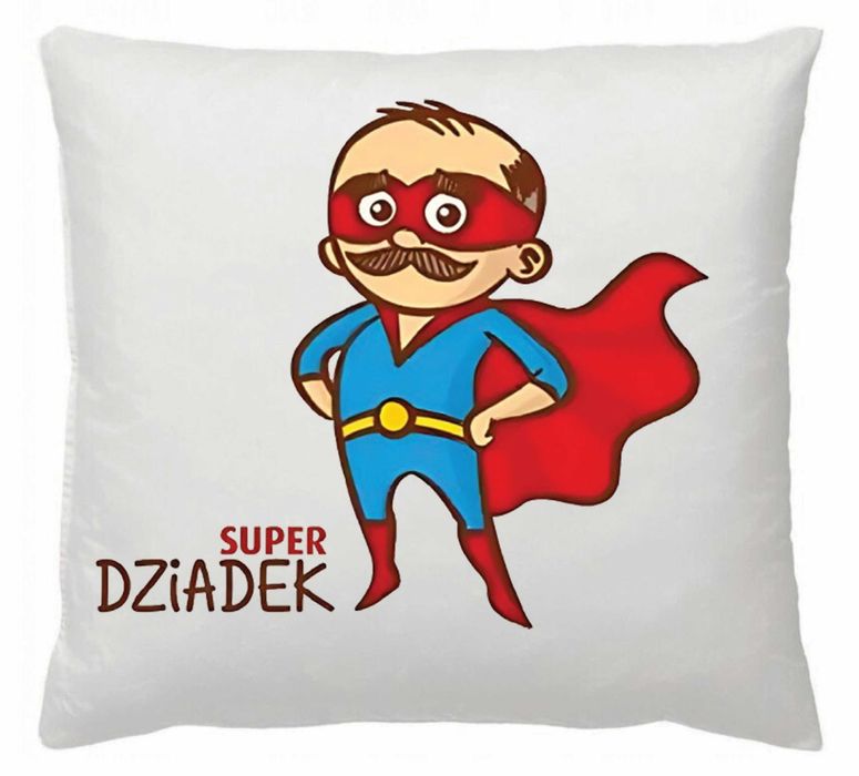 Zestaw 2+2 na dzień Babci i Dziadka dwie poduszki i dwa kubki