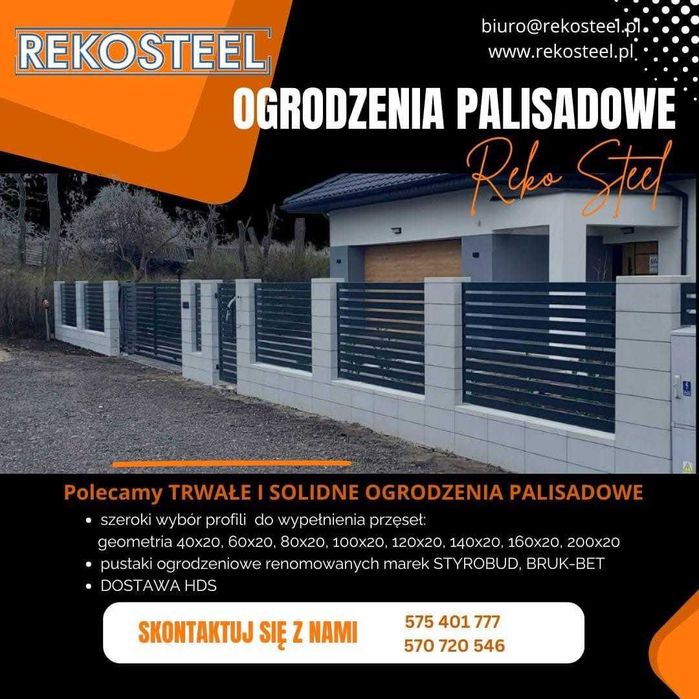 Ogrodzenie Panelowe Słupek Podmurówka Furtka Brama Panel Płot