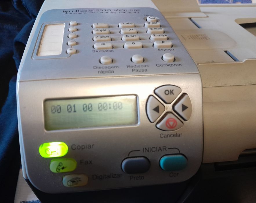 Impressora HP . Copia .  Scanner. Fax. Hp officejet .5510 . All-in-on