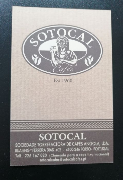 Conjunto de 4 calendários de bolso dos Cafés Sotocal