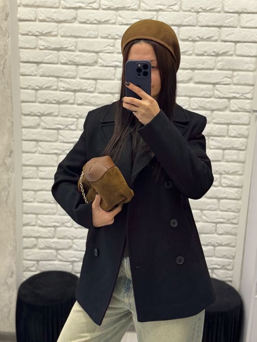 Полу пальто zara monteco з вовни хс
