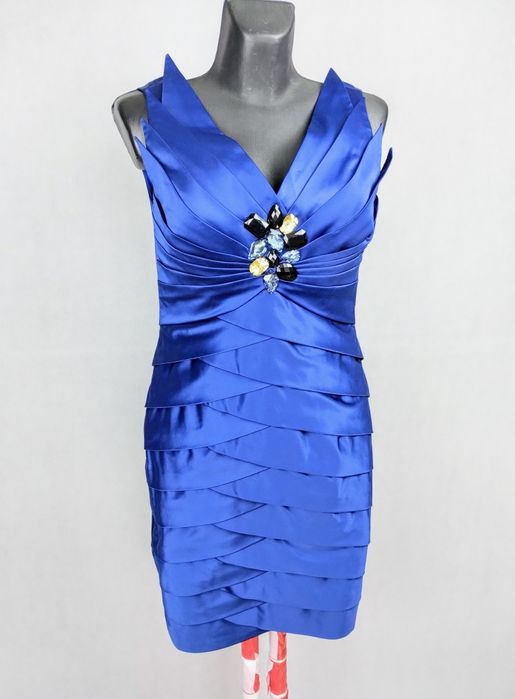 Niebieska letnia sukienka damska unique rozmiar M