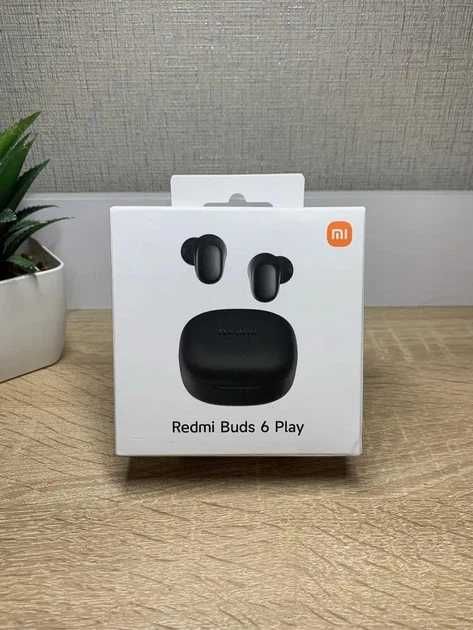 Навушники Bluetooth Xiaomi Redmi Buds 6 Play TWS Black/White/Blue/Pink бездротові блютуз