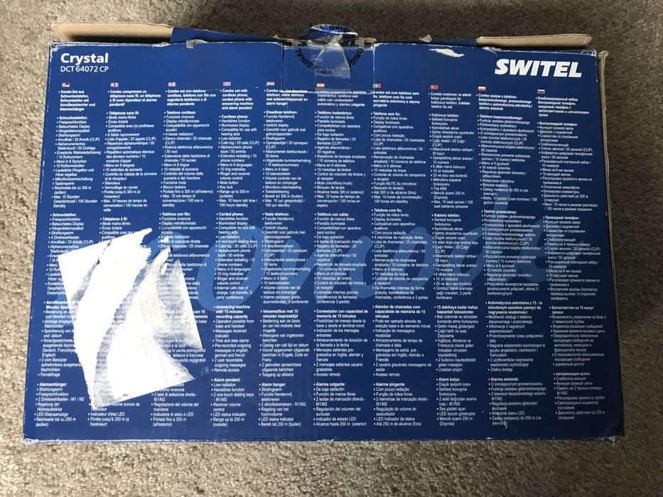 Telefone Switel Crystal DCT NOVO