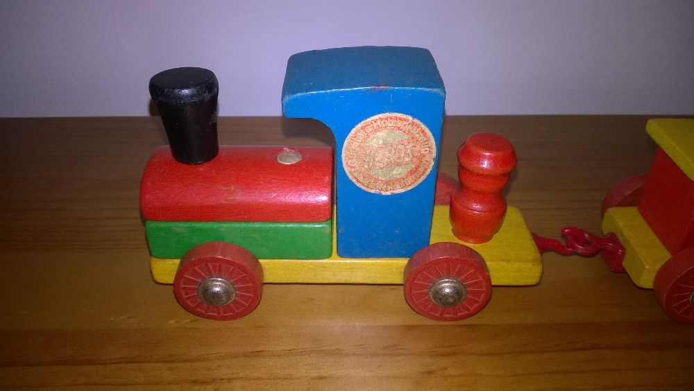 Comboio em Madeira Holzspielzeug Heros Anos 70