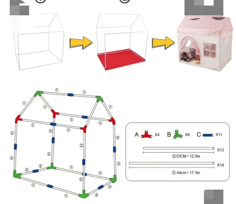 Дитячий намет будиночок