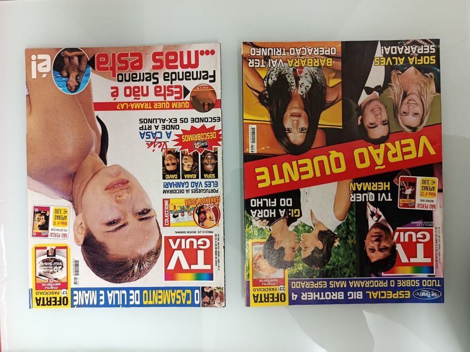 Revistas TV Guia, TV 7 Dias e CM tv