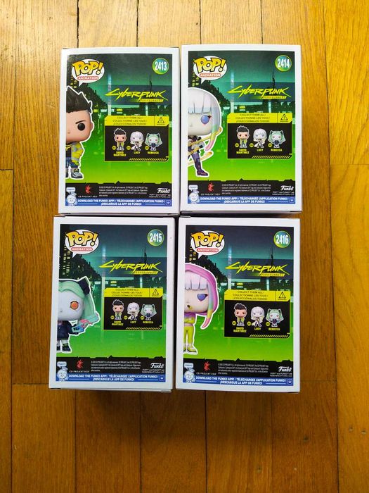 Funko Pop Cyberpunk 2413, 2414, 2415, 2416