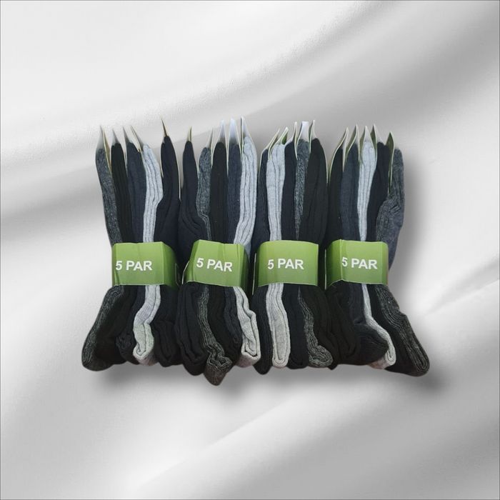 20 par skarpety męskie zdrowotne bambusowe 100% rozmiar: 43-46