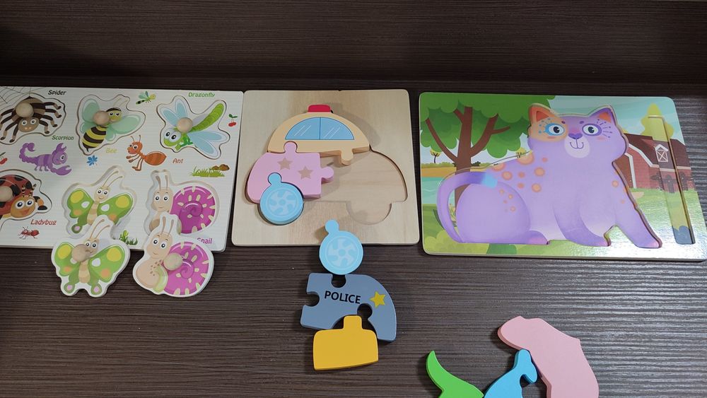 Пазли дерев'яні для самих маленьких