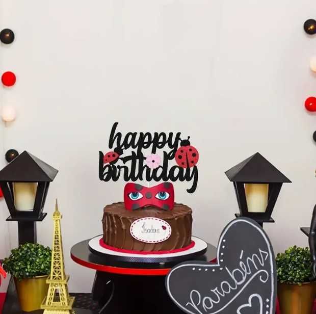 Decoração festa Ladybug - vários artigos