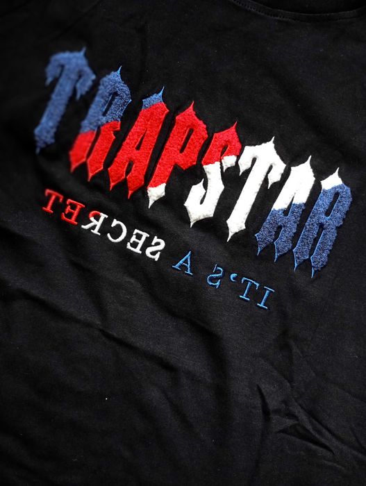 Trapstar czarny dres letni set