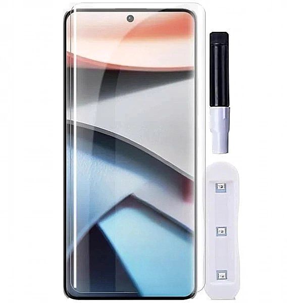 Szkło hartowane UV Xiaomi Redmi Note 13 Pro Plus Full Glue Braders