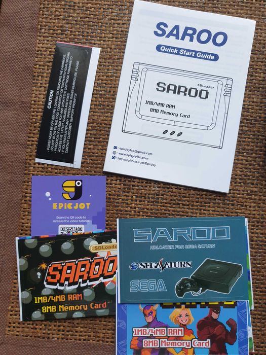 Картридж Saroo флеш Sega Saturn з картою microsd на 64 гб