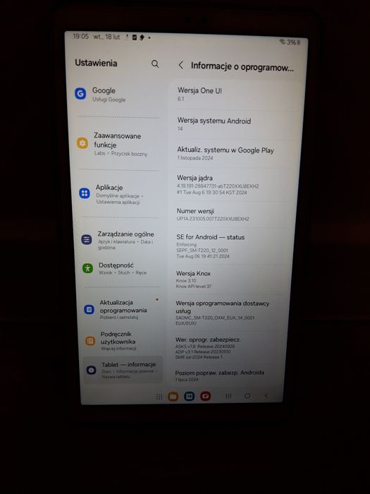 SAMSUNG Galaxy Tab A7 Lite srebrny 32GB SM-T220