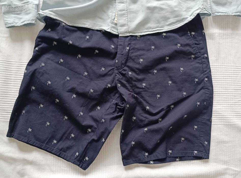Spodenki w mini palmy slim fit hm chłopak roz 32