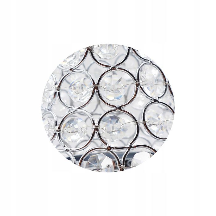 stylowy świecznik kryształki glamour chrom lampa
supercena