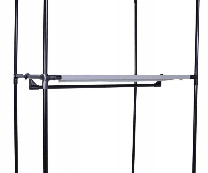 Garderoba Tekstylna Fela 60cm Szara Mobilna Lekka