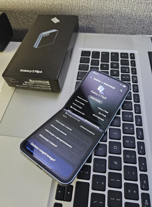 Samsung Galaxy Z Flip 6 Blue 12/256, gwarancja, zestaw.
