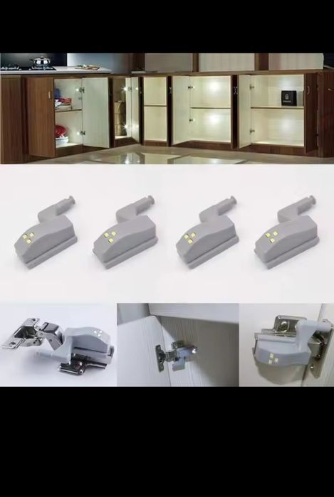 16 peças Luz led para Armários com Pilhas incluída Novo