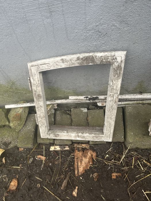 Drewniana rama okienna DIY rustykalna vintage na lustro prowansalska