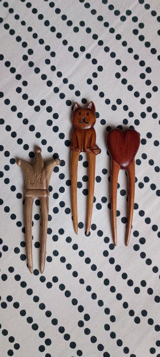 ozdoby do włosów drewniane ręcznej roboty