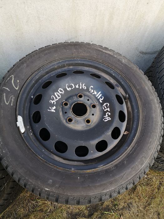 Komplet kół zimowych 5x112 VW Audi Skoda Seat 205/55/16 Bridgestone