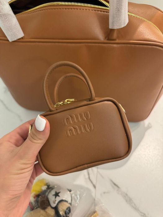 Okazja -30% Torebka skórzana Miu Miu ! Premium!Dostęne zawieszki 34x24