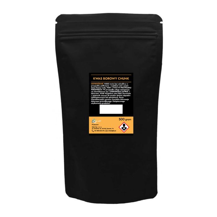 Kwas Borowy Chunk 500g Struktura białej Bryłki - "NOWOŚĆ" "JAKOŚĆ"