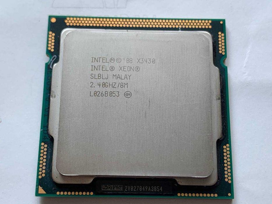 Процессор Intel Xeon X3430 2.40GHz  LGA1156 2.8 GHZ 8 МБ кэш