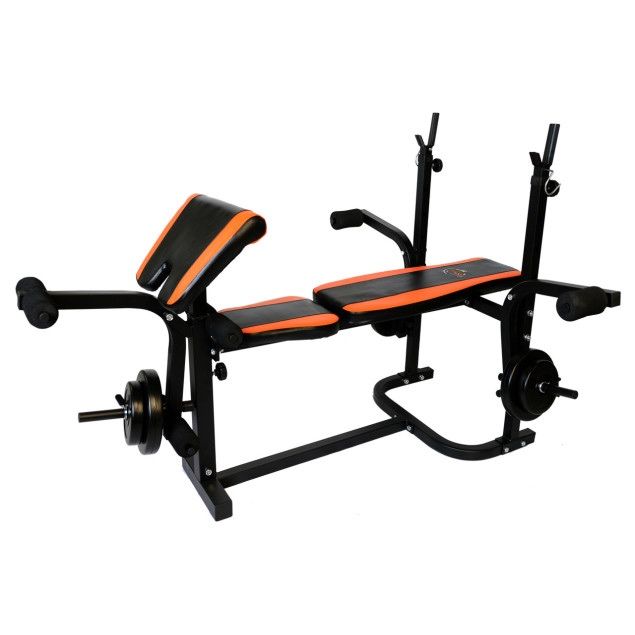 Тренировочная скамья WCG 0020 с верхней тягой и партой Скотта