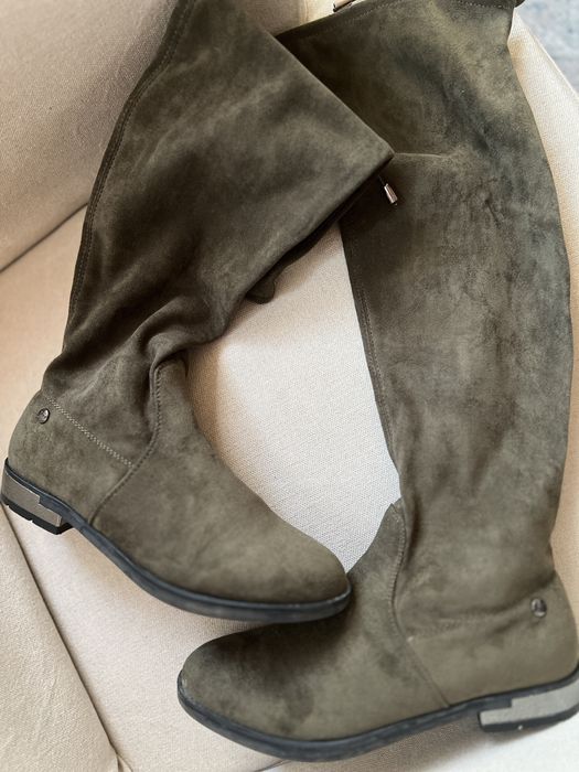 Kozaki w kolorze khaki rozmiar 39