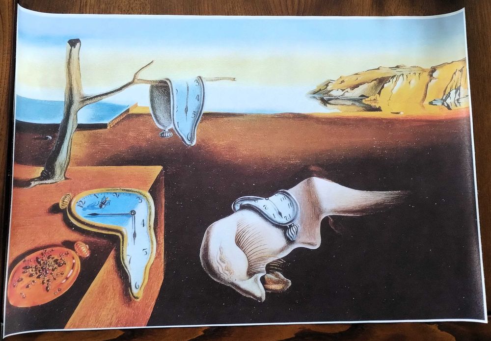 Tela Grande Dali - Persistência Memória, 1931-60X40Cm