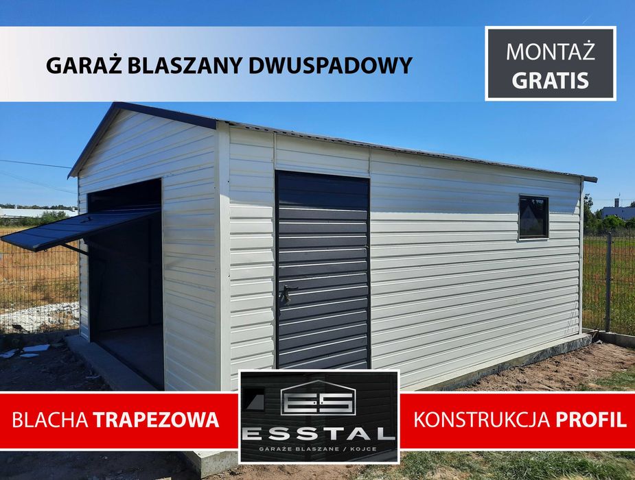 Garaż Blaszany - Wiatka - Magazyn na Narzędzia - Schowek - ESSTAL*