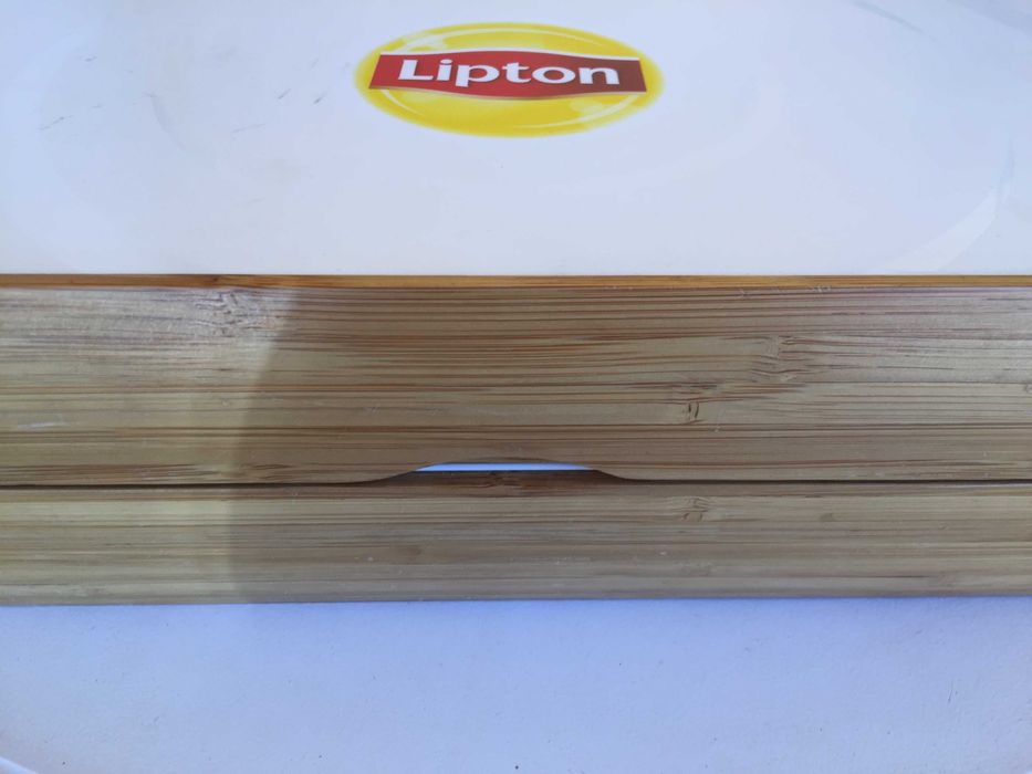 caixa de chá em madeira