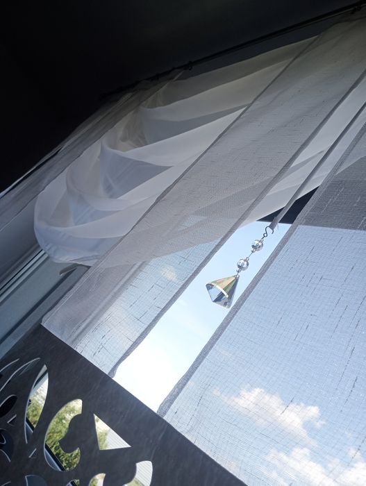 Nowa firana z krysztalkami 200/140