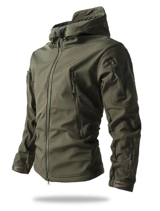 Куртка тактична однотон на флісі