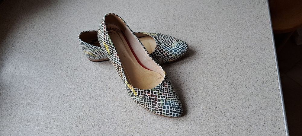 Skórzane buty damskie Fatto a Mano r. 38- skóra naturalna