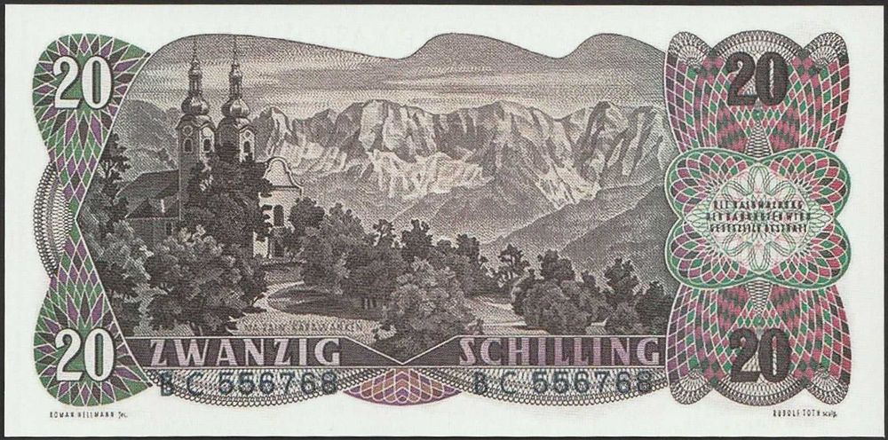 Austria 20 schilling 1956 - Welsbach