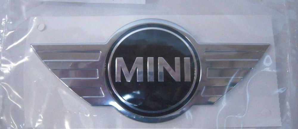 Nowy samoprzylepny emblemat MINI srebrny znaczek przyklejany metal