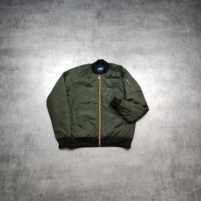 DAMSKA PREMIUM Kurtka Bomberka Przejściowa Oliwka Adidas Originals