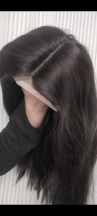 Парик 100%натуральный волос без челки 45см