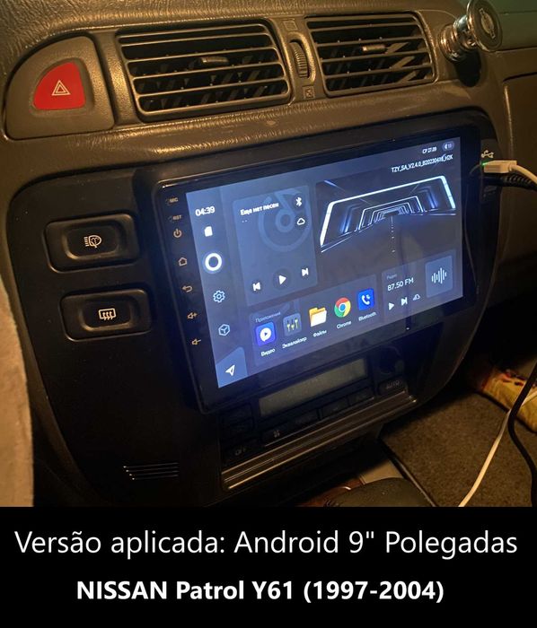 Rádio 2DIN 9" • NISSAN Patrol (1997 a 2010) • Android [4+32GB] Y61 GR